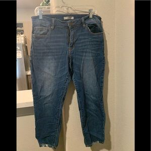 Charlotte Russe crop Jeans. Only worn once. Size14